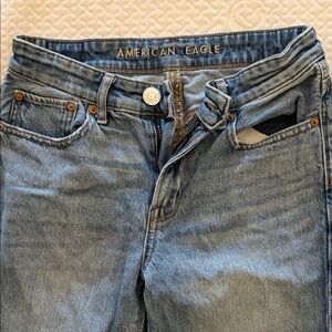 American Eagle Outfitters Light Blue High Rise Jeans size 2 Regular 90s Bootcut